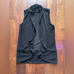 Rachel Zoe Black Long Vest Size XS